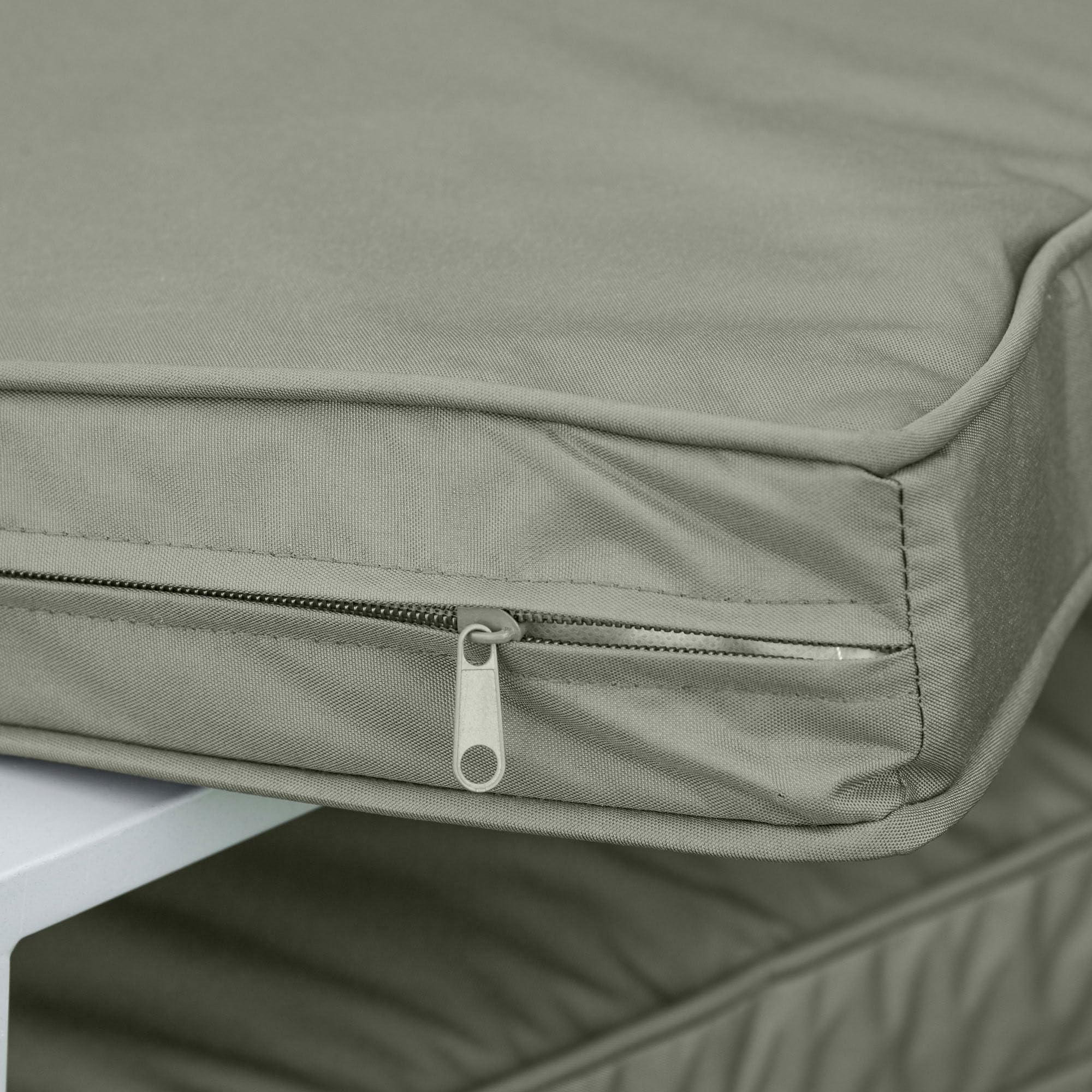 Outsunny set di 2 cuscini per sedia, cuscino per sedia 56 x 52 cm con cerniera, rivestimento in tessuto, imbottitura spessa 7 cm, cuscino lavabile per casa, giardino, auto, ufficio, divano, sedie,