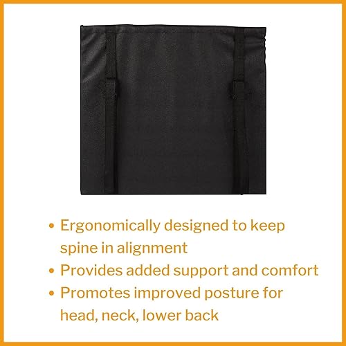 Miniatura 2 de McKesson Cojín de respaldo para sillas de ruedas y silla de oficina, soporte lumbar, espuma, 16 x 17 pulgadas, 1 unidad