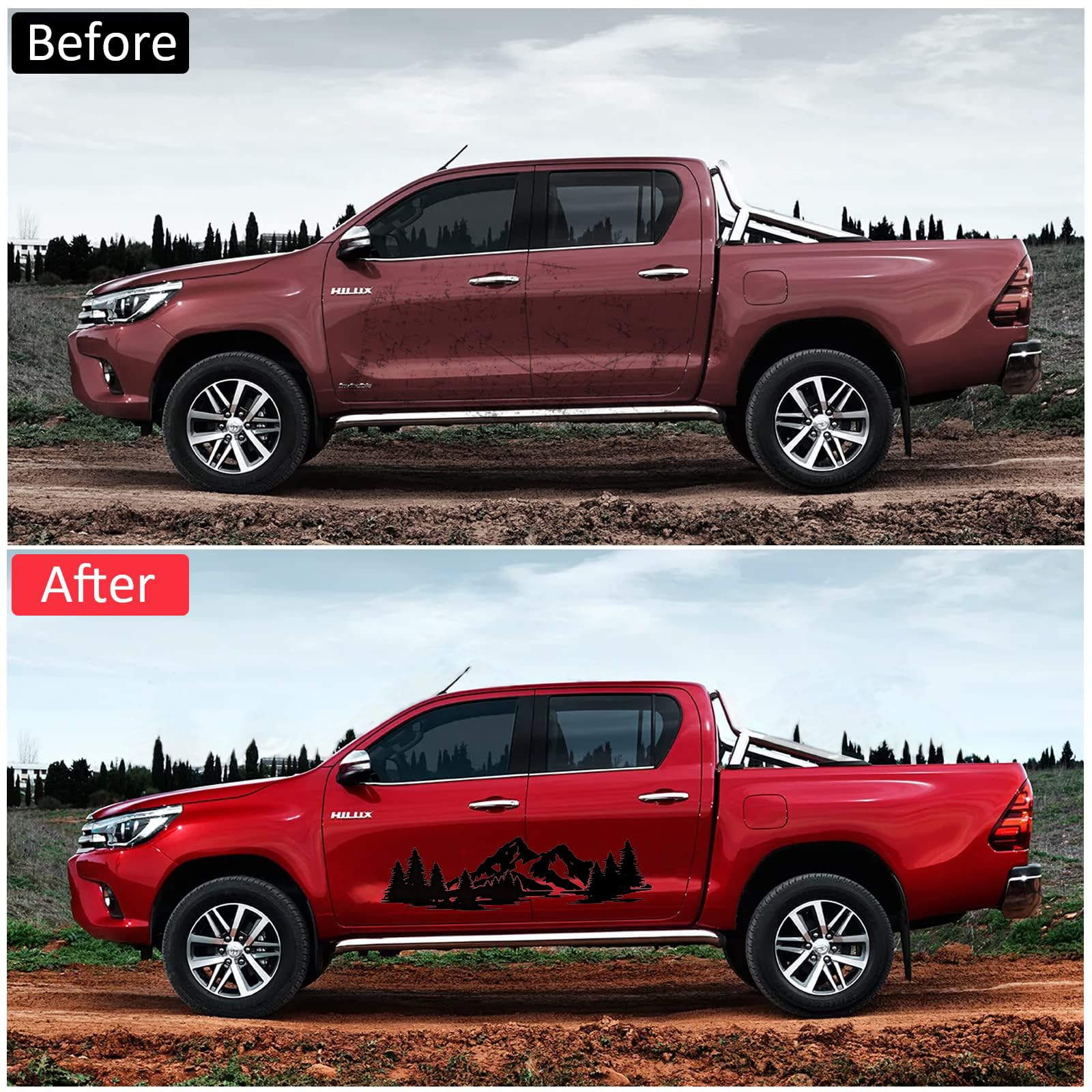 Montagne Autocollant Universels Auto Autocollant Graphique Vinyle Decal 127208445540