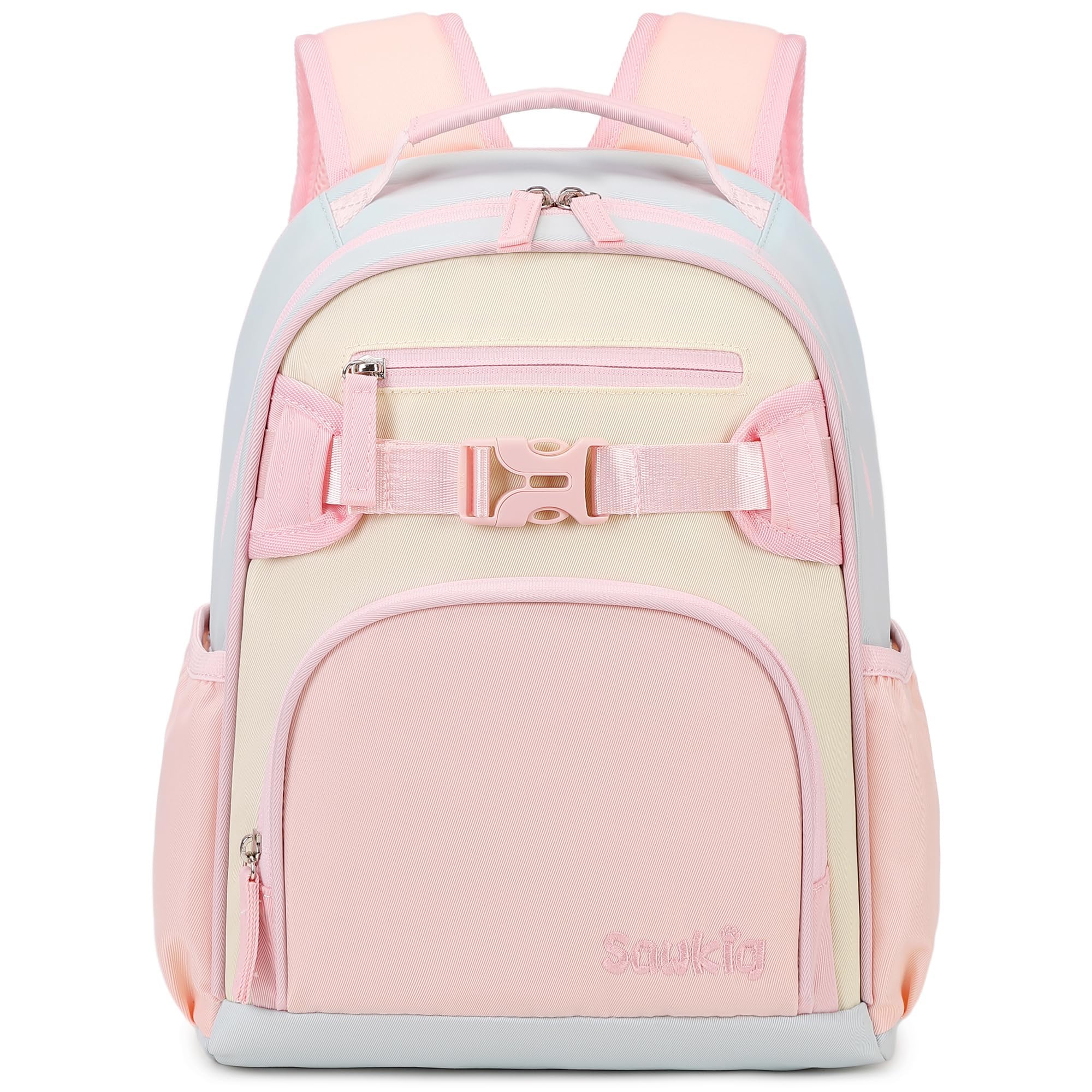 Sawkig Cute Mini Toddler Backpacks for Girls 2-4 Little Kids Backpack preschool Bookbag (Pink and Cream)