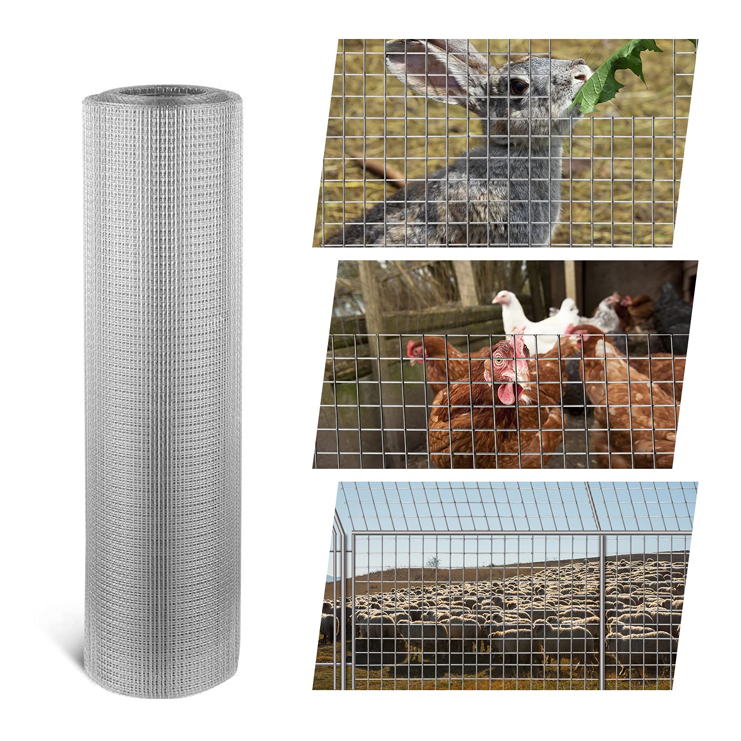 Buy Amagabeli Stainless Steel Welded Mire Mesh Roll Chicken Wire Aviary Fence Hardware Cloth for