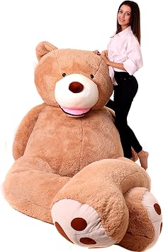 Giant Adorable Teddy Bear - Stuffed, Extra Large Plush Toy - 340cm 102" Big XXL Brown