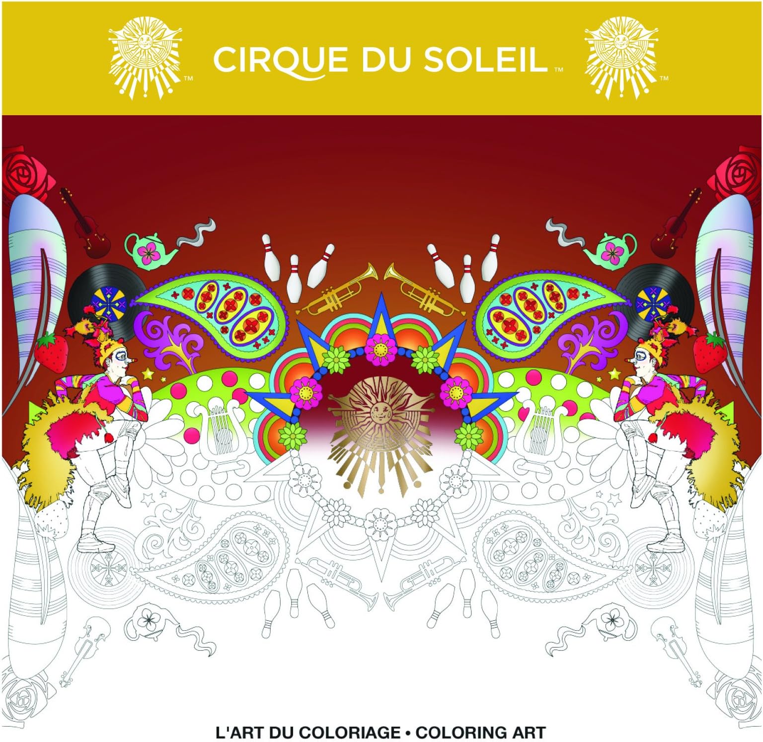 Cirque du Soleil Coloring Book Stress Relief Book