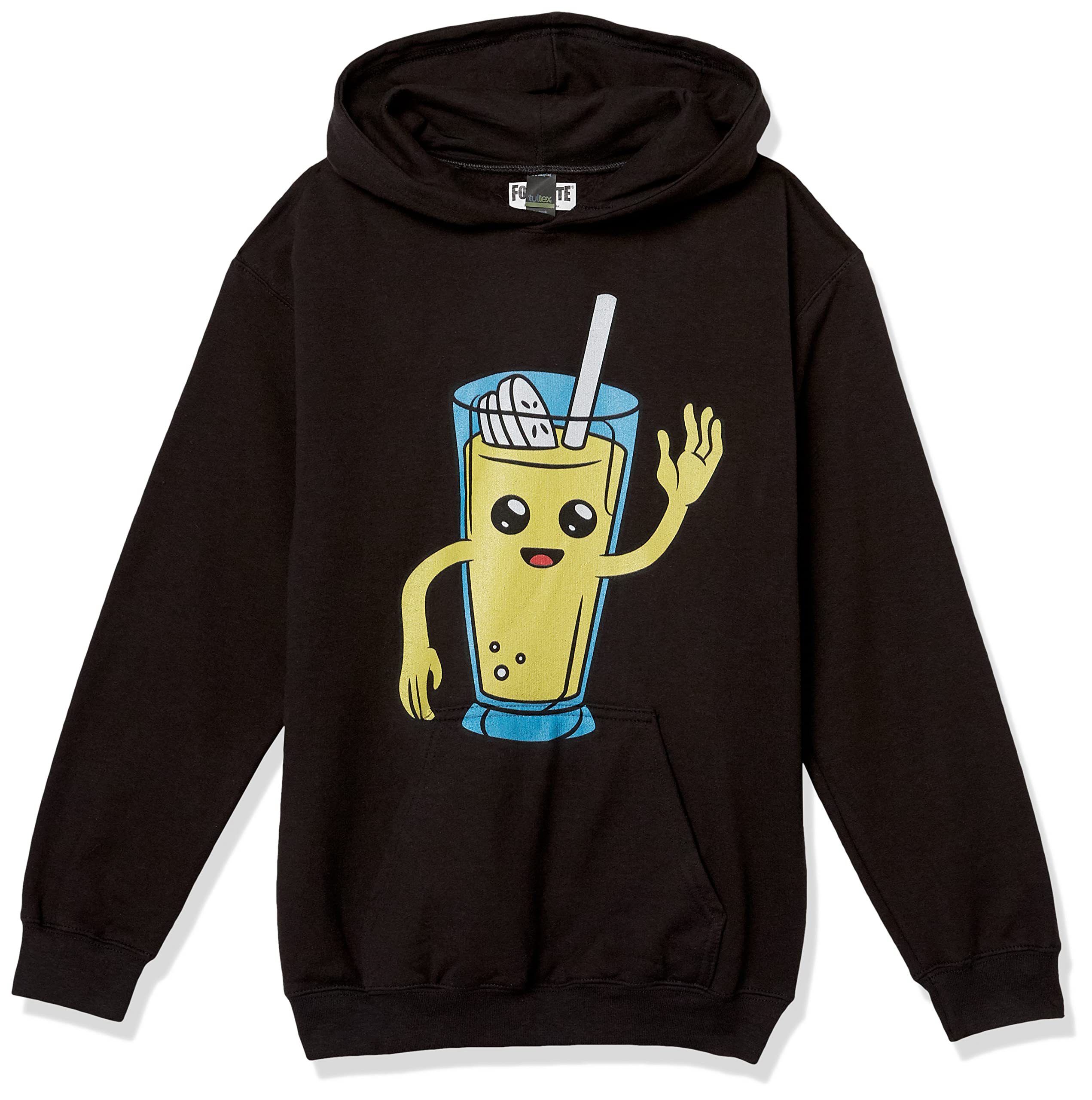 Fortnite Black Kids' Peely Blended Youth Pullover Hoodie, Medium
