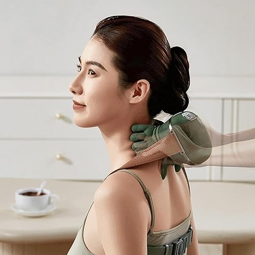 Miniatura 6 de Masajeador de cuello con calor biónico calentado, masajeador portátil Shiatsu y espalda, masajeador shiatsu de cuello y espalda con amasado 4D, para