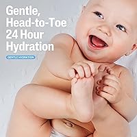 Vista 2 de Loción diaria para bebés con caléndula orgánica Vitamina E Aceites de almendras dulces y girasol 13.5 onzas líquidas