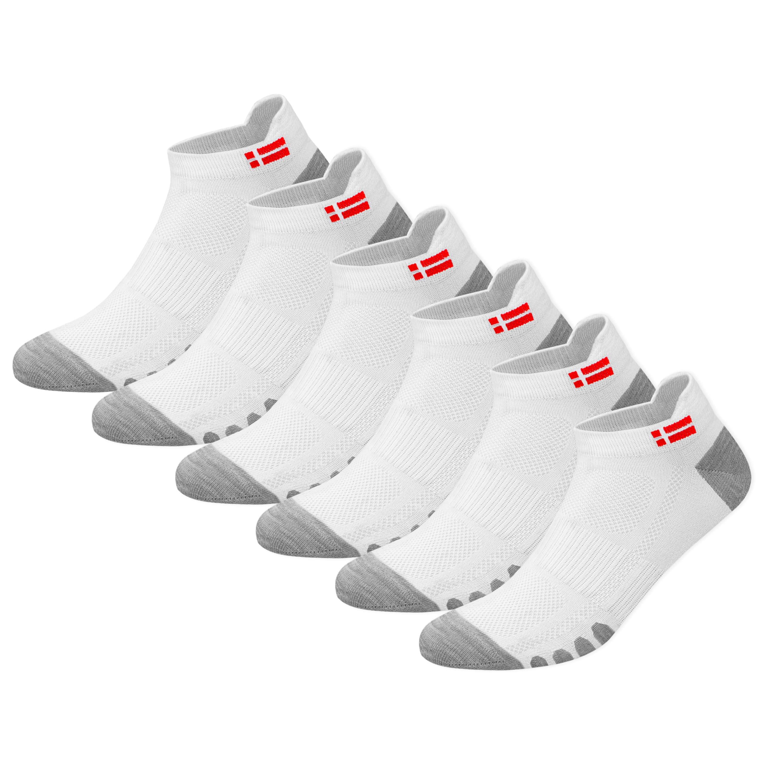 6 Pairs Sports Socks for Men Ankle Length Athletic Running Socks, Pack of 6, Free Size