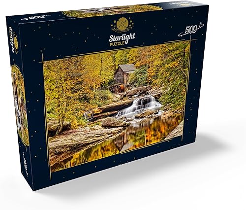 Miniatura 2 de MyPuzzle The Glade Creek Grist Mill in Babcock State Park en el sur de Virginia Occidental - Rompecabezas prémium de 500 piezas para adultos
