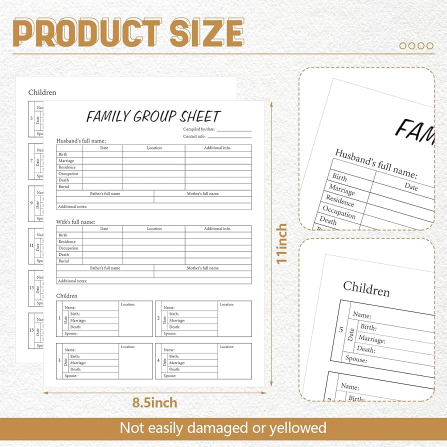 amazon-com-dunzoom-50-sheets-two-sided-family-group-sheets-genealogy-charts-family-genealogy-diagrams-ancestry-dna-supplies-suitable-for-research-industrial-scientific for Free Printable Family Group Sheets Amazon.com: Dunzoom 50 Sheets Two Sided Family Group Sheets Genealogy Charts Family Genealogy Diagrams Ancestry DNA Supplies Suitable for Research : Industrial & Scientific for Free Printable Family Group Sheets