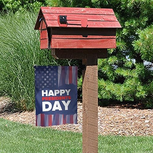 Miniatura 4 de Bandera de jardín para el Día del Presidente de doble cara vertical decorativa para exteriores para el hogar césped patio 12 x 18 pulgadas