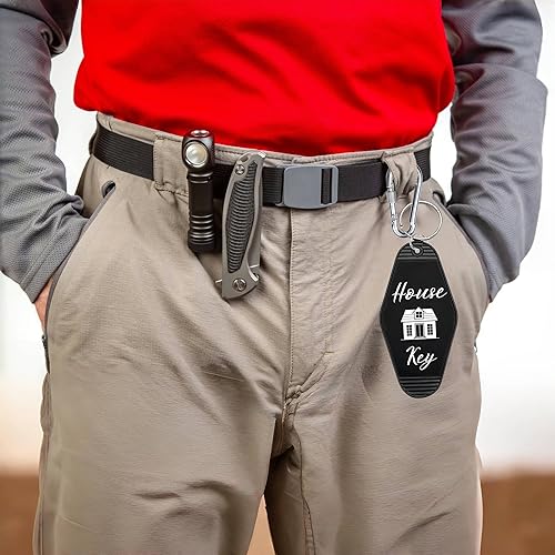 Miniatura 5 de Llavero con llavero de casa, estilo retro, motel, hotel, casa, casa, regalo para familiares, amigos, casa nueva