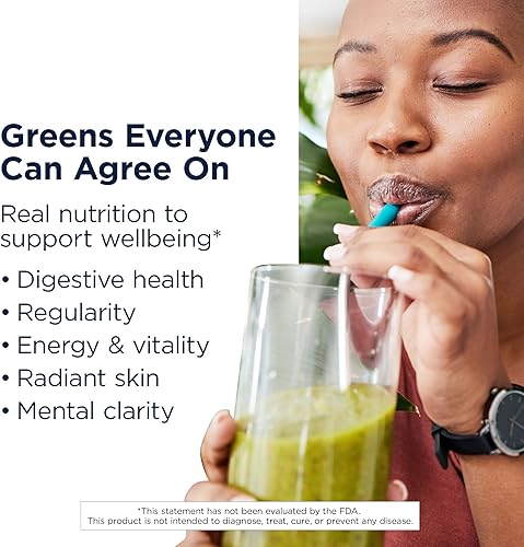 Miniatura 3 de Designs for Health EssentiaGreens and Reds (sin sabor, 30 porciones), superalimento vegano en polvo con espirulina, col rizada, manzana y más, para