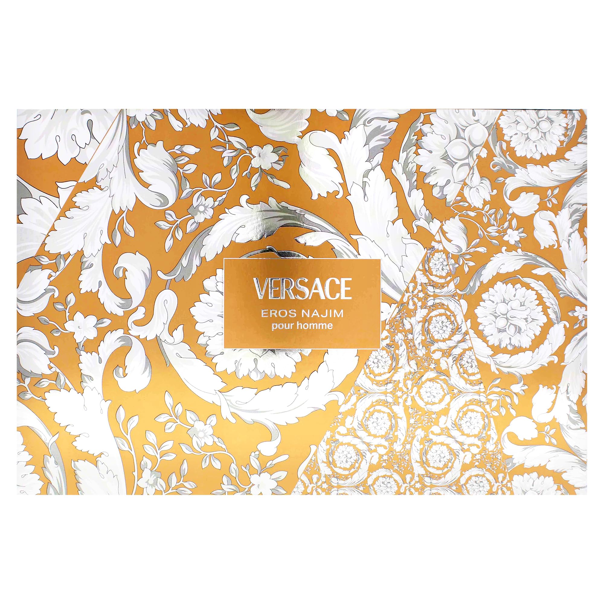 Versace Eros Najim Eau de Parfum Geschenkset 2025, 100 ml Parfum, 10 ml Reisespray und Kulturbeutel