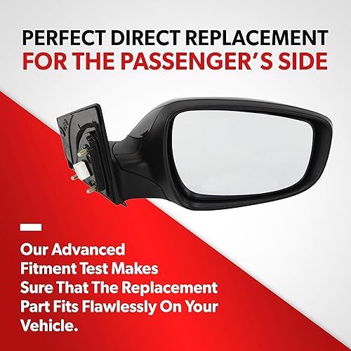 Miniatura 7 de Espejo lateral de repuesto para Hyundai Elantra GL GLS L Limited Sedan 2011 2012 2013 – lado del pasajero incluye vidrio transparente, carcasa,