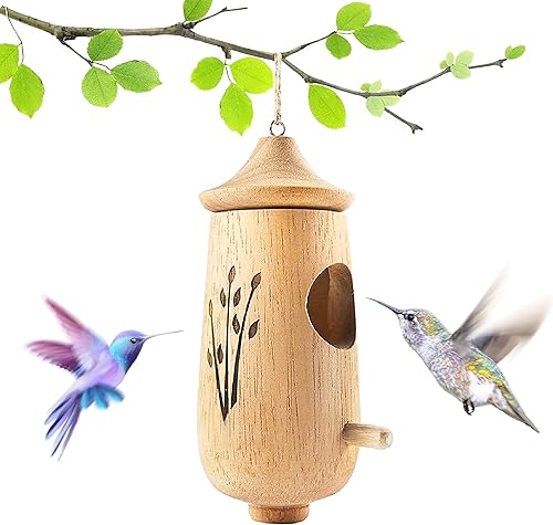 xinlong Casa de colibrí para exteriores, casa de pájaros, casa de pájaros, casa de nuez, casa de pájaros, casa de colibrí, temporada de colibrí,