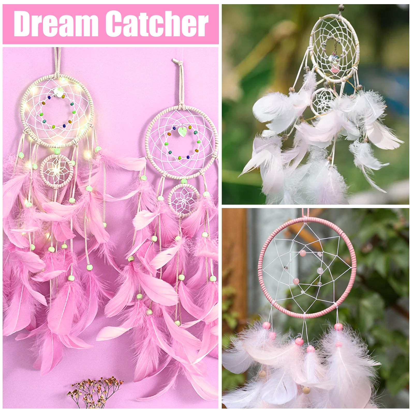 Aros Metálicos Manualidades 20 cm, Anillos de Metal para Atrapasueños DIY Coronas