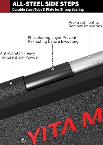 Miniatura 5 de YITAMOTOR Estribos, escalones laterales compatibles con Ram 1500 Crew Cab 2019-2024, nuevo estilo de cuerpo, barras Nerf todoterreno con