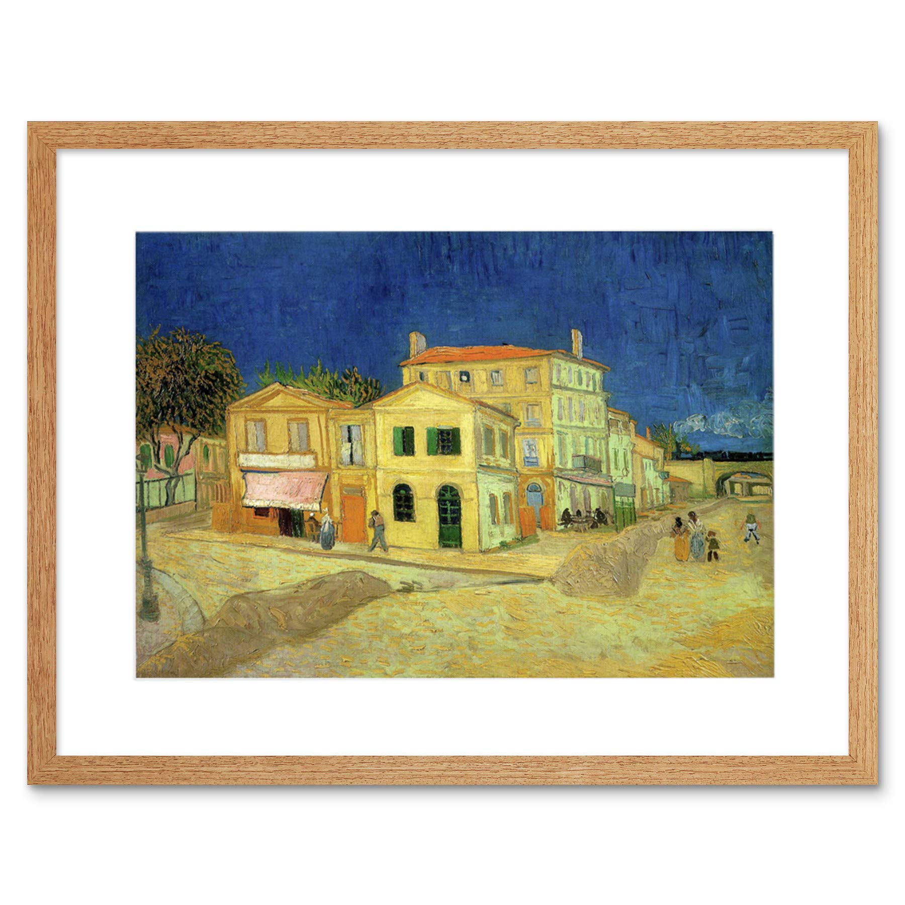 Wee Blue Coo Van Gogh Yellow House 1888 Old Master Framed Wall Art Print