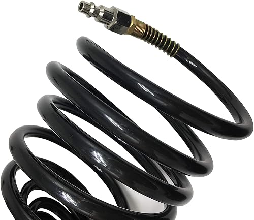 Miniatura 4 de Manguera de retroceso, manguera de aire de retroceso resistente, manguera de aire OD de 14 pulgadas, manguera de bobina de poliuretano portátil con