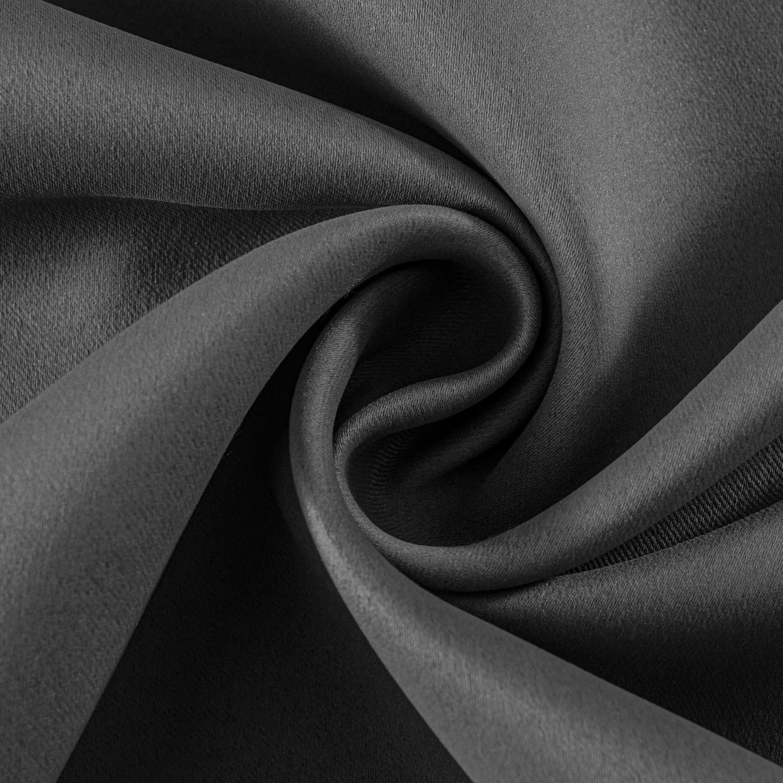 Joydeco Tende Oscuranti per Interni 2 Pezzi L 117 x A 137, Tende Termiche Isolanti con Occhielli per Soggiorno e Camera da Letto Moderne Blackout Curtains, Grigio Scuro