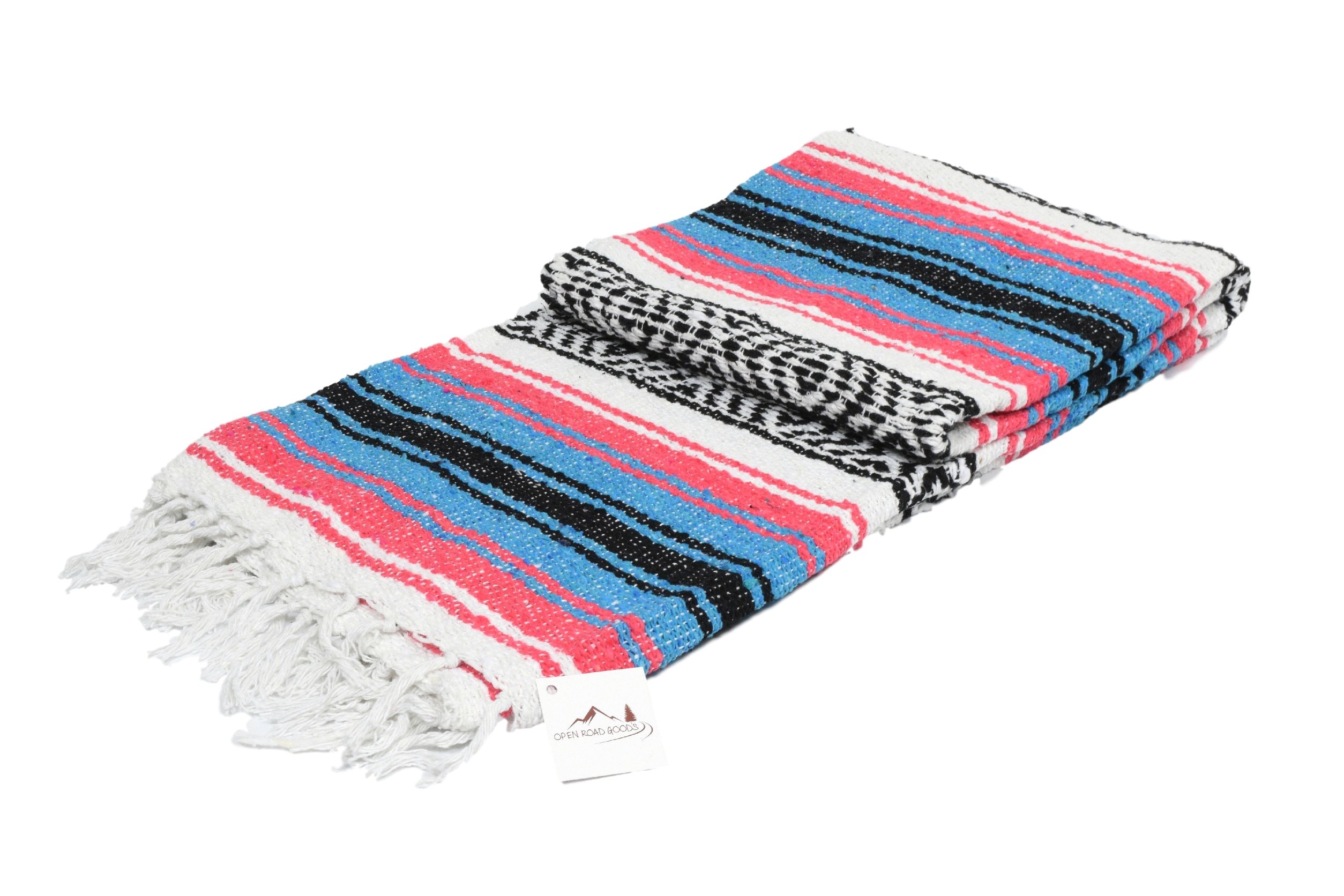 Buy Open Road Goods Mexican Blanket Teal, Coral, Mint, Peach