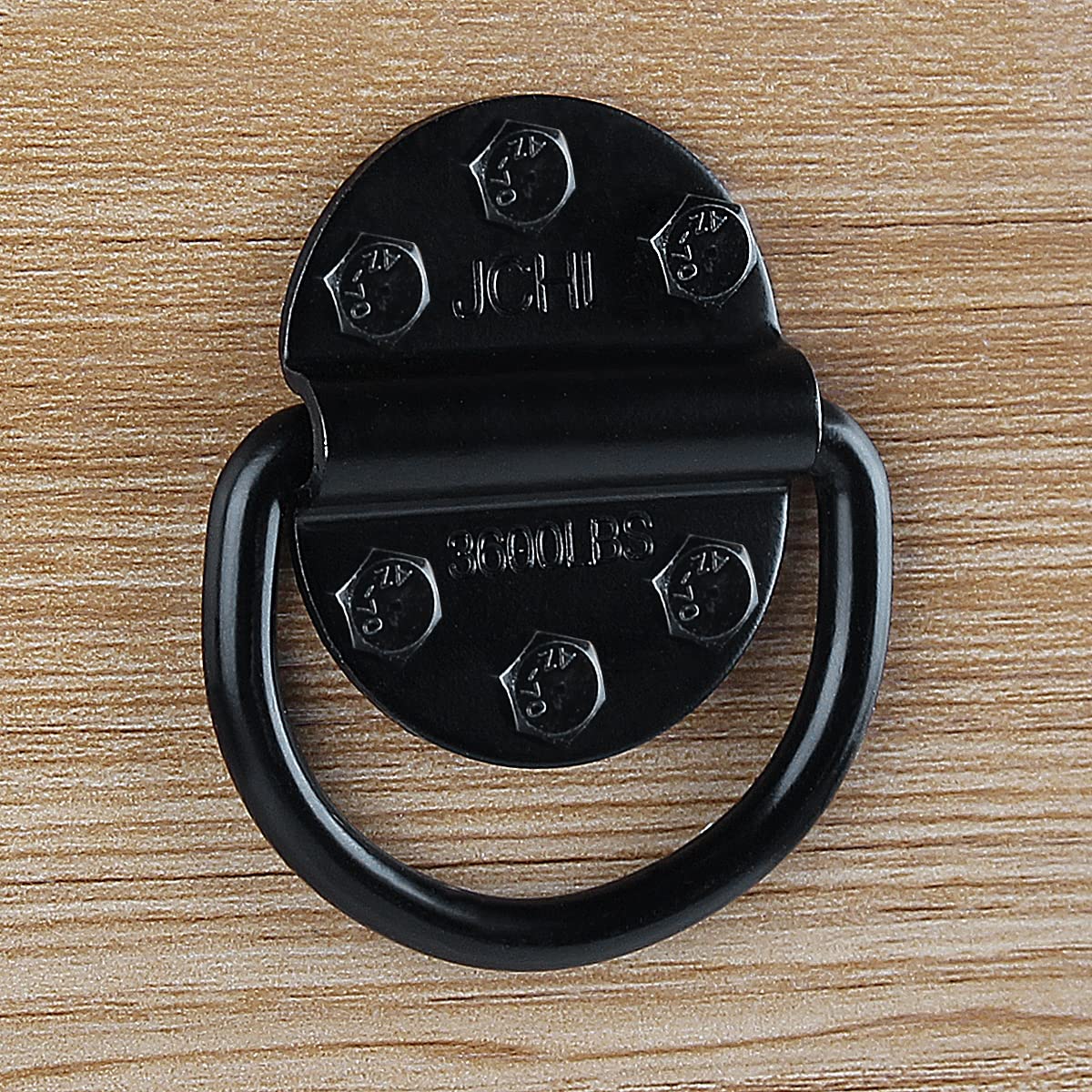 D-Ringe Spannanker aus robustem Stahl, 1632 kg Kapazität, Zurrringe für Lasten auf Anhängern, LKWs, Wohnmobilen, Vans, ATV, SUV, Booten, Spannring mit Schrauben und Bolzen, 2 Stück