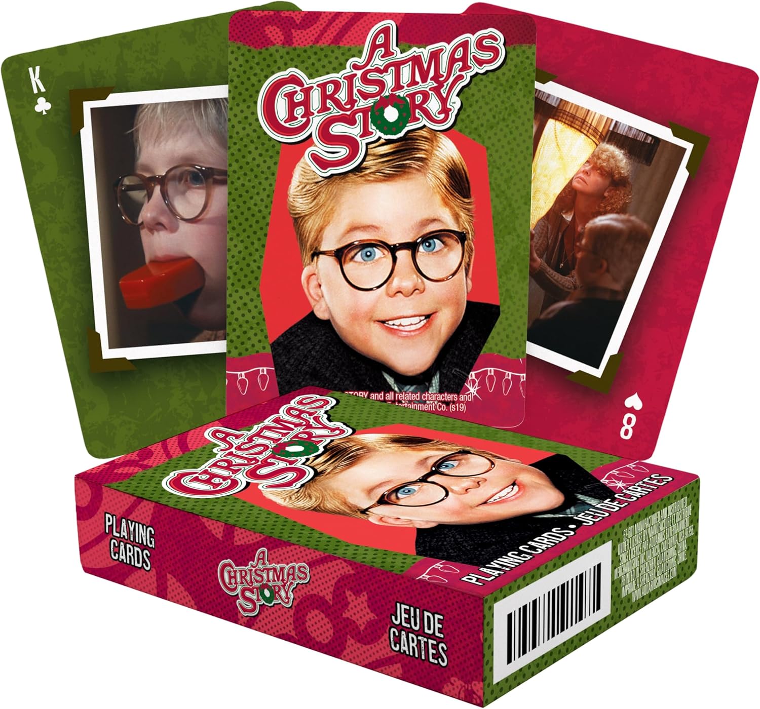 AQUARIUS A Christmas Story Playing Cards - Christmas Themed Deck of Cards for Your Favorite Card Games - Officially Licensed Christmas Story Merchandise & Collectibles - Poker Size