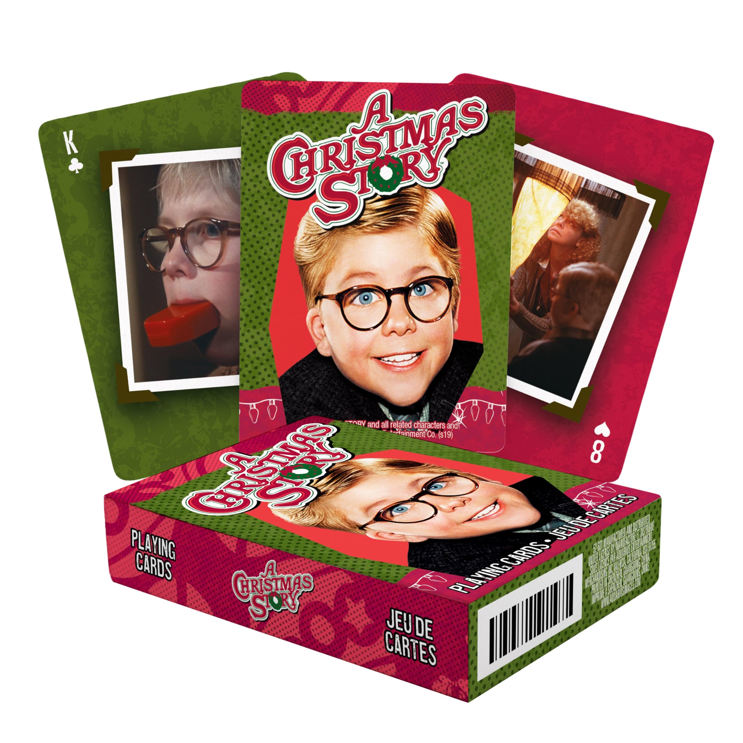 AQUARIUS A Christmas Story Playing Cards - Christmas Themed Deck of Cards for Your Favorite Card Games - Officially Licensed Christmas Story Merchandise & Collectibles - Poker Size