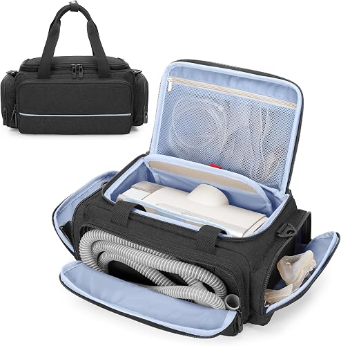 CURMIO CPAP Travel Bag Compatible with ResMed AirSense 11 10 elite, Black
