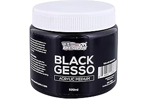 U.S. Art Supply Black Gesso for Acrylic Painting (Keyword-Optimized Version)