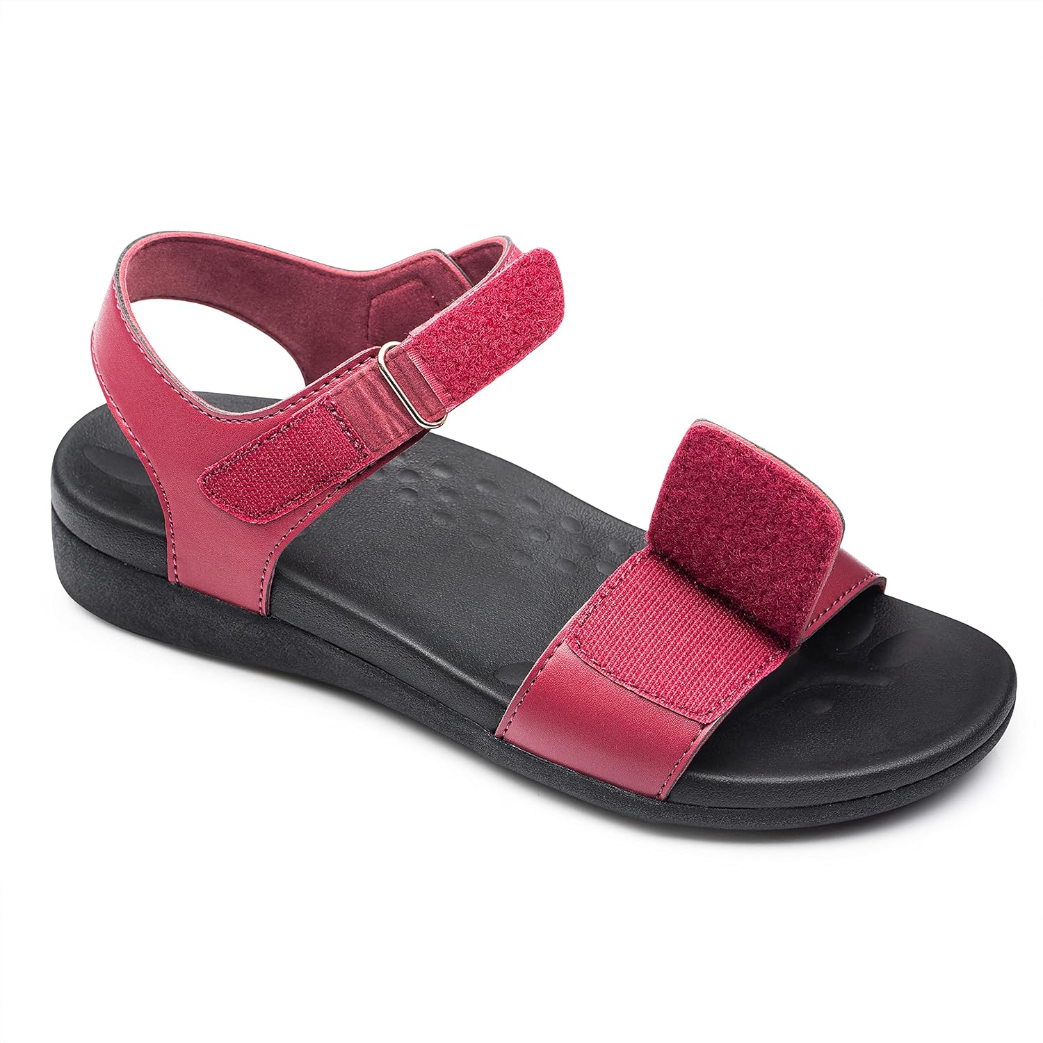 Women's Orthotic Sandals Strap Wedge Walking Sandals with Arch Support Plantar Fasciitis Sandals for Flat Feet - Image 2