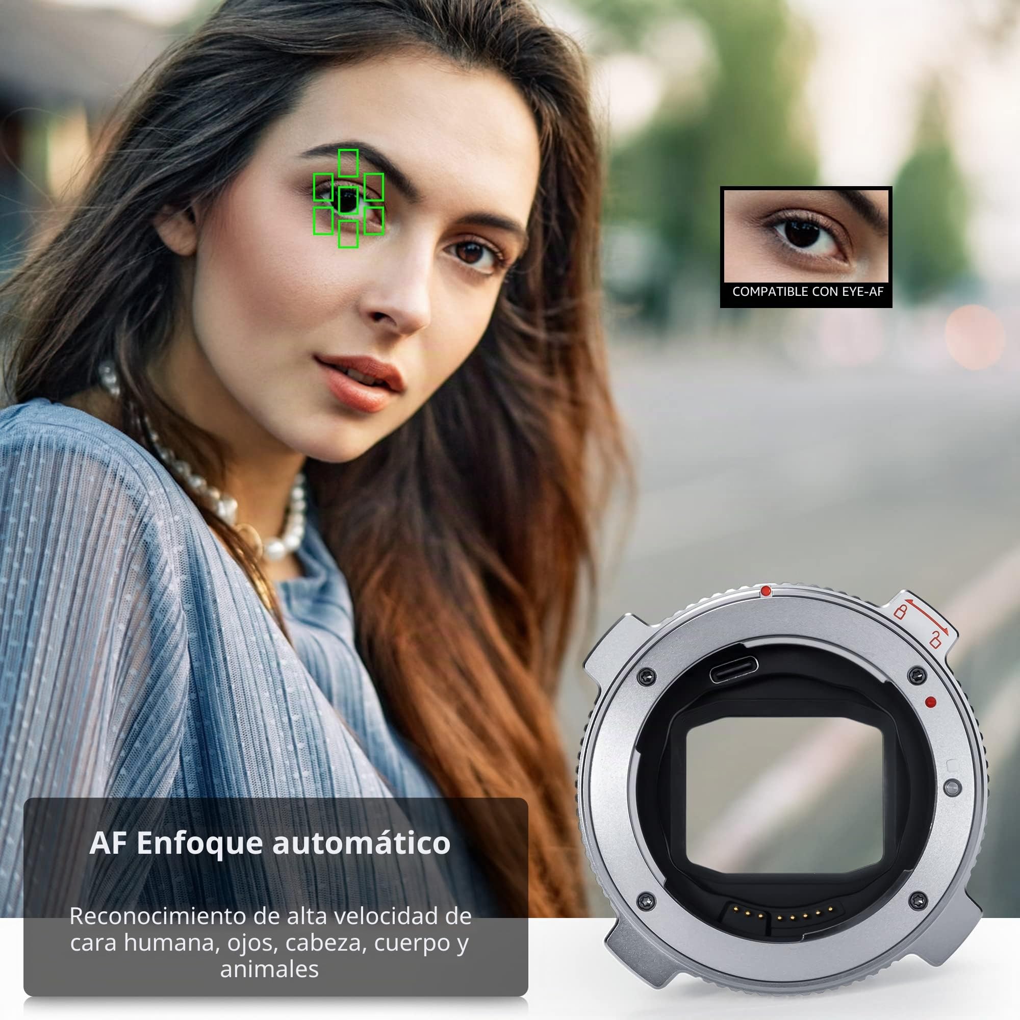 VILTROX EF-L Pro Adaptador Montura Lente Enfoque Automático Compatible con Lente EF/EF-S a cámara Montaje L Leica SL2/Lumix S1 S1H S5/Sigma
