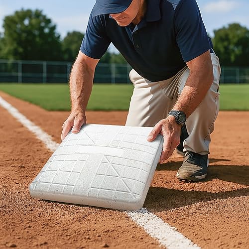 Miniatura 5 de Cannon Sports Juego de 3 bases moldeadas estilo profesional para béisbol y sóftbol