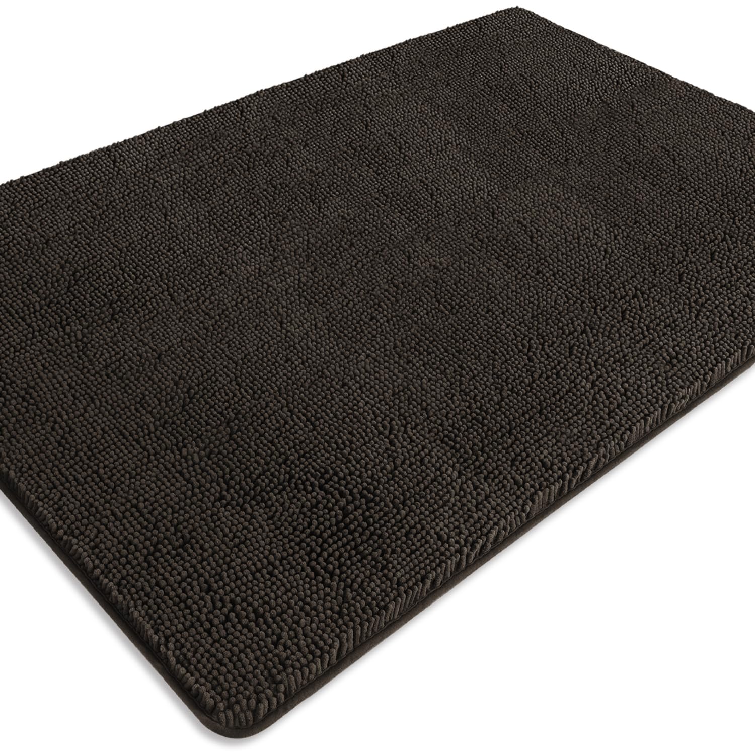 PureSwan Bathroom Runner Rug 40 x 60 Inch – Extra Large Long Bath Mat | Absorbent and Washable Thick Chenille Bath Rug Non-Slip Runner Rug for Bathroom, Shower, Sink(Chocolate Brown) — image 1