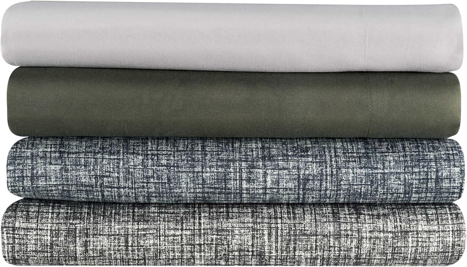Martex Easy Living 4-Piece Queen Microfiber Sheet Set – Brushed Microfiber Sheets – Easy Care – Durable Bed Sheets – Lightweight Bedding Set – Light Gray