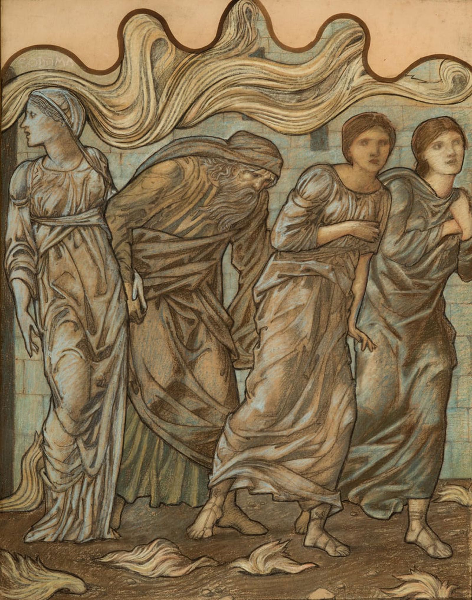 Pintura de lienzo vintage de Edward Burne Jones, acabado artístico de 60x90cm 5