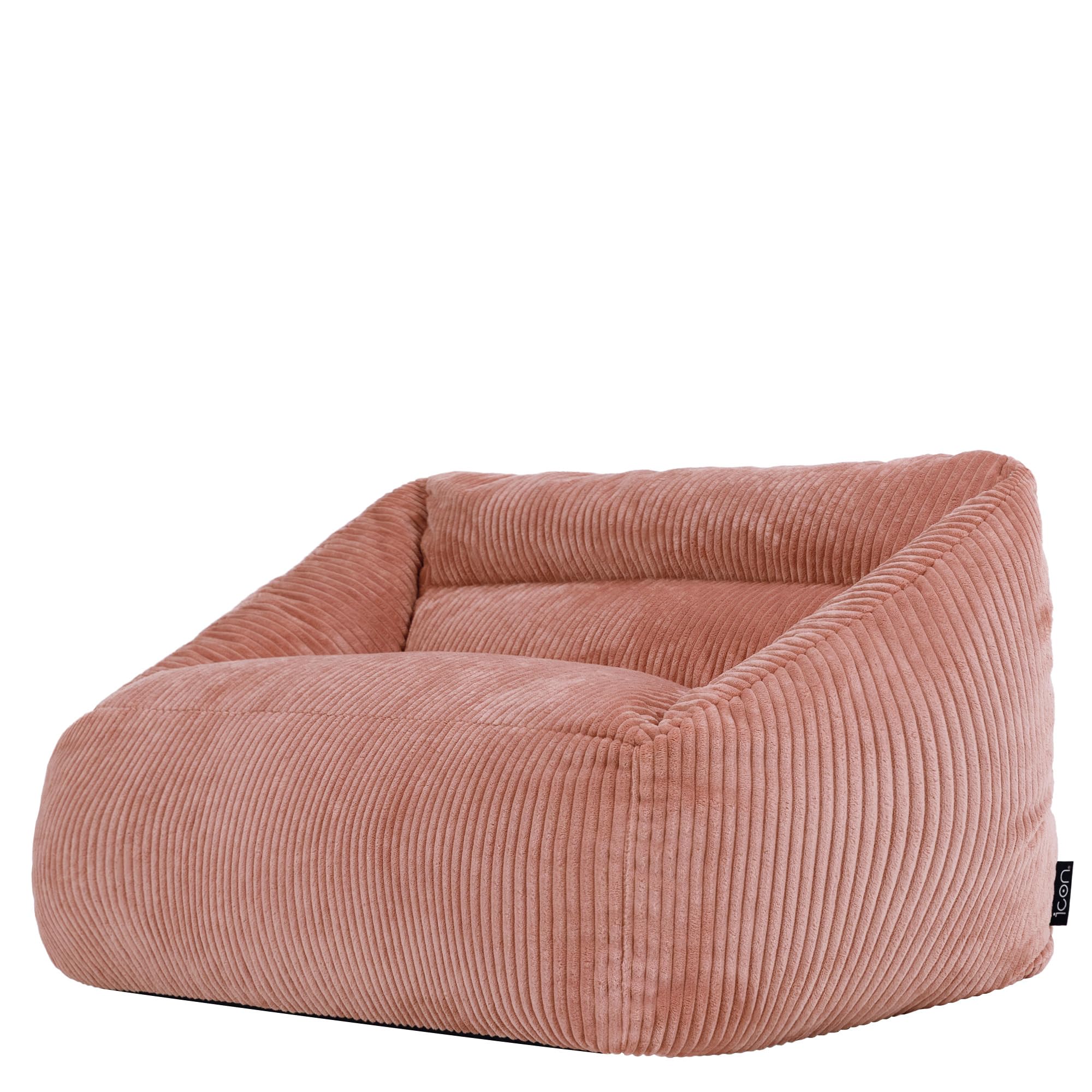 icon Cecilia Kids Bean Bag Sofa, Dawn Pink, Bean Bag with Filling Included for Girls and Boys, Kids Sofa, Nursery Décor, Playroom Décor, Bedroom Accessories