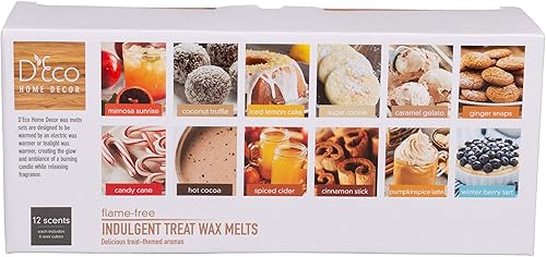 Miniatura 7 de Holiday Treats - Juego de variedad de cera derretida de invierno y otoño, 12 aromas diferentes (2.5 onzas de sabor ea) mimosa, coco, limón, galleta