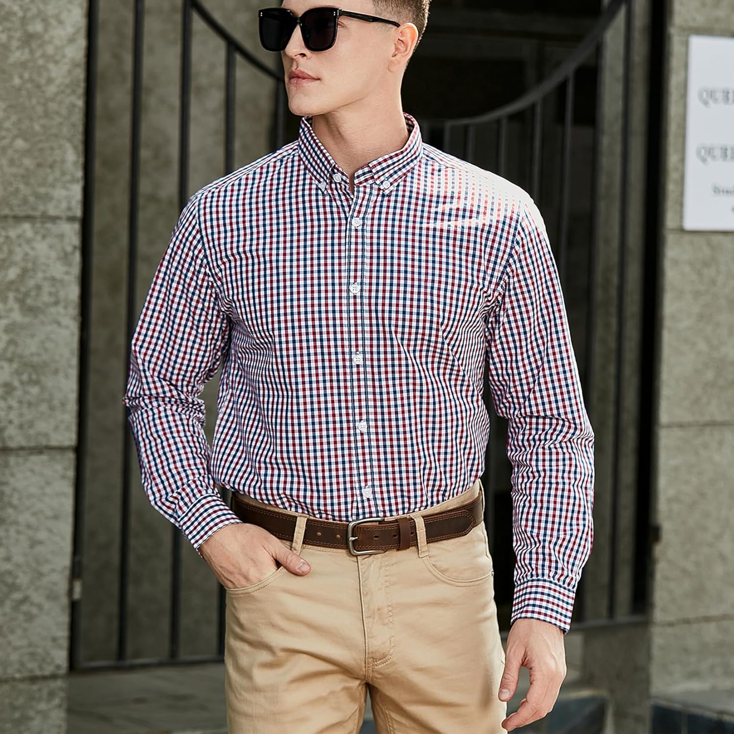 VATAN Men's Genuine Leather Casual Every Day Jeans Belts, Handmade Men Leather Belt with Gift Box - Image 4