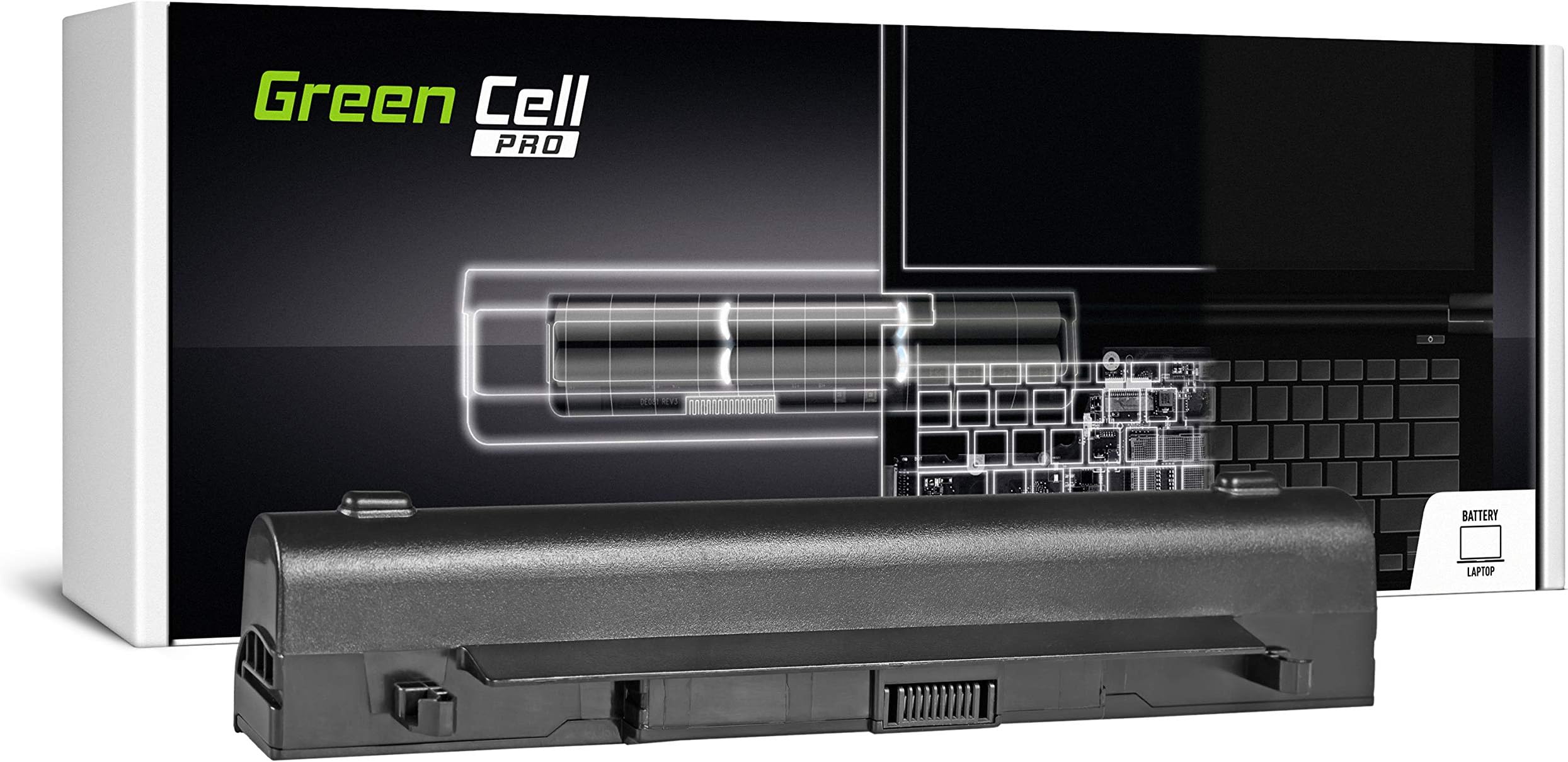 GC PRO Extended Series Battery for Asus X550LD-XO270 X550LD-XX064D X550LD-XX082D X550LDV X550LDV-XO552H X550LDV-XO610H X550LDV-XX623D X550LN (Original Samsung SDI Cells, 5200mAh 14.8V Black)