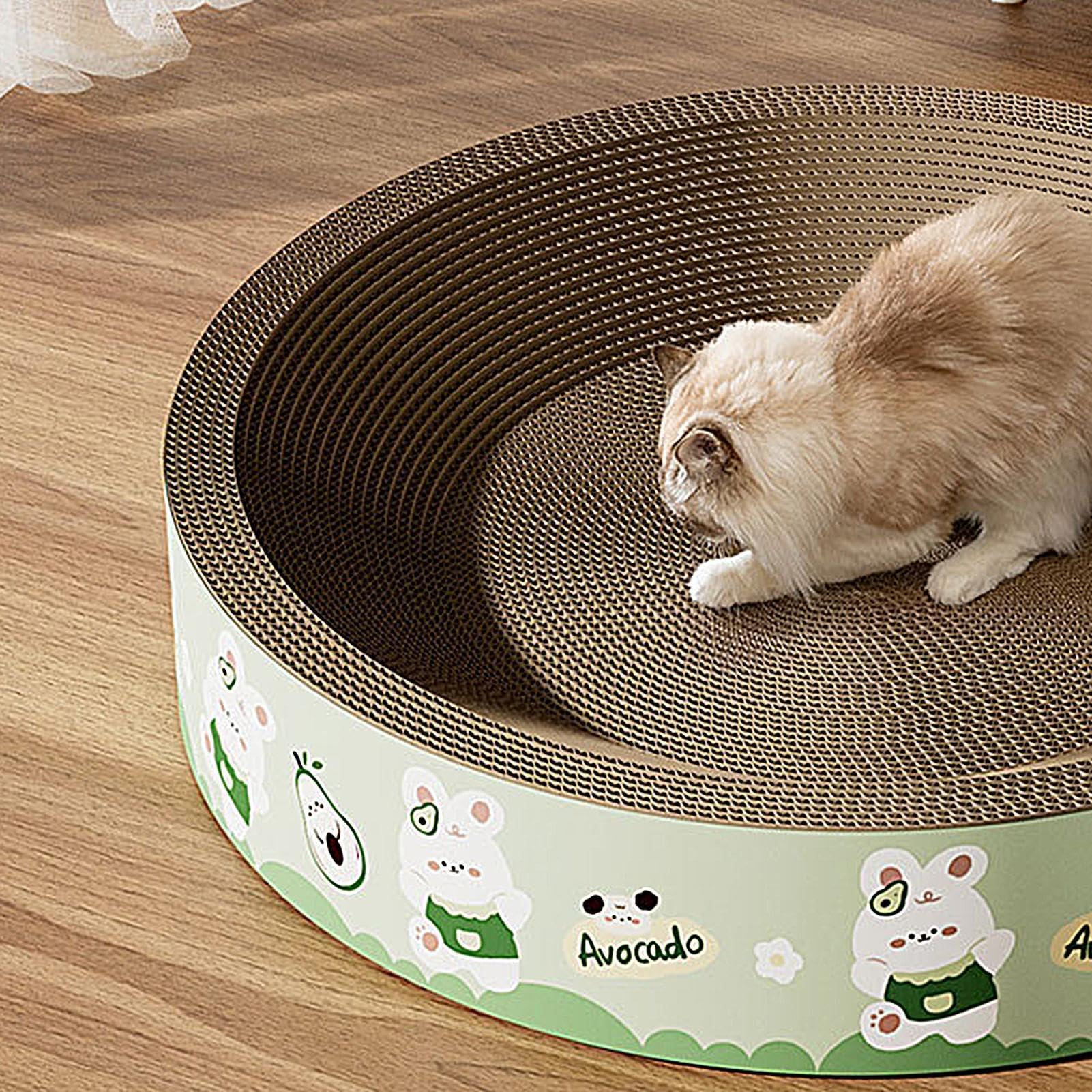 Arañador para gatos Cama Estilo Lounge De Tamaño Mediano | Base Juego Completo De Recambio De Almohadillas Rascadoras s De Cartón Para Gatos Y Otras