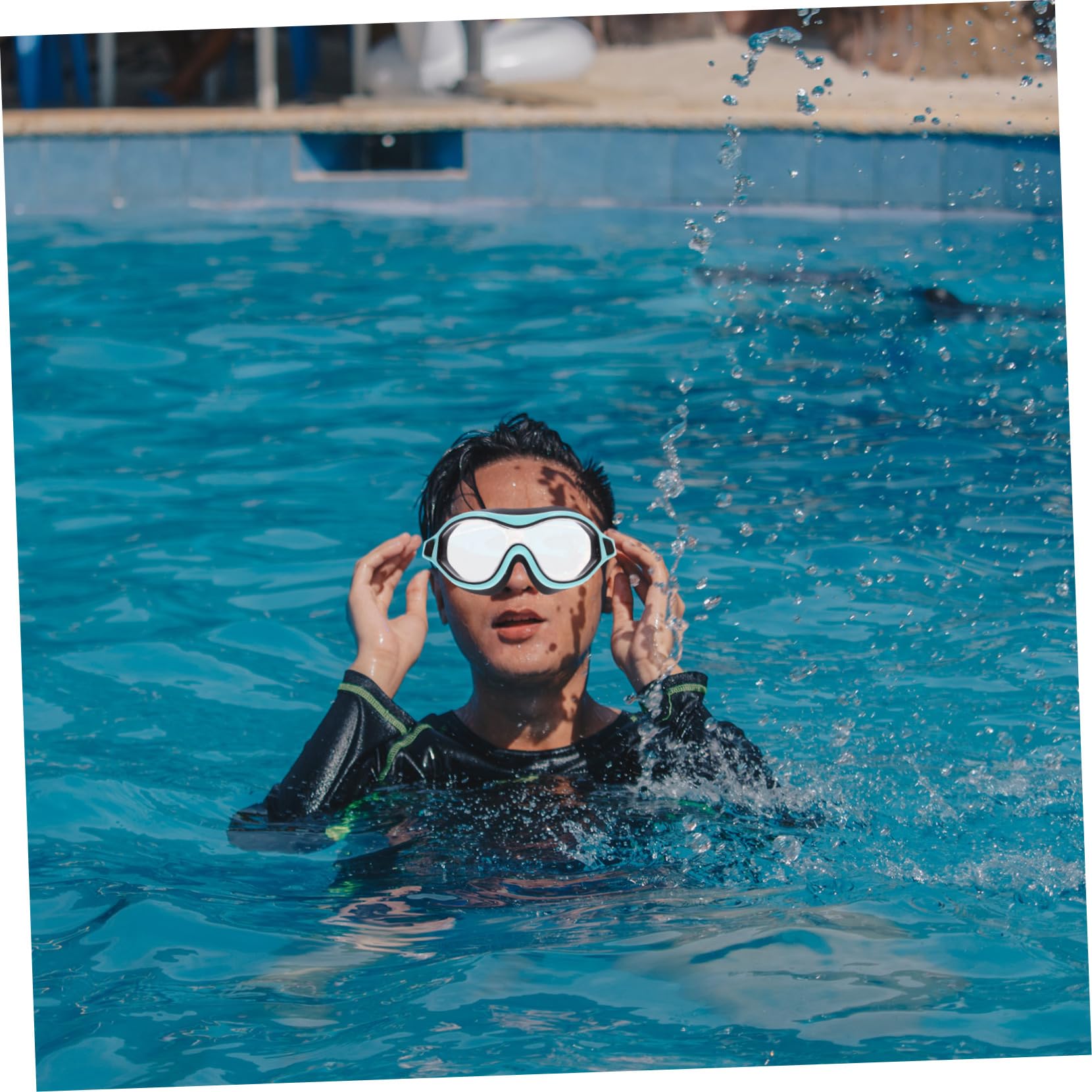 SUPVOX 5 Piezas Gafas De Natación Impermeables Los Anteojos Gafas De Natación Para Adultos De Natación Sin Fugas Antivaho Para Adultos Ajustable De Buceo Hombre