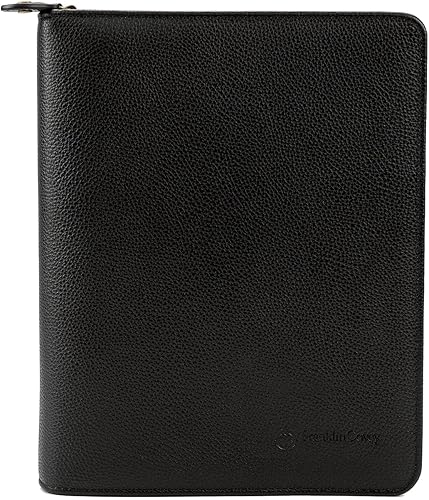 Miniatura 10 de FranklinCovey - Carpeta Tyler - Carpeta de cuero con cremallera (clásica, negro)