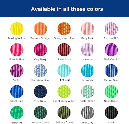 Miniatura 6 de Blueberry Pet Essentials - Arnés clásico y duradero de nailon sólido para perro, contorno de pecho de 16.5 a 21.5 pulgadas, morado, pequeño, arneses