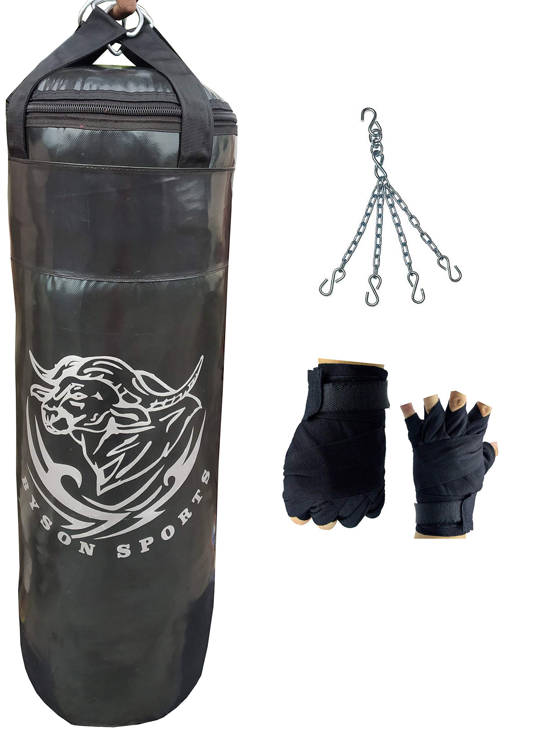 Byson Rough and Tough Boxing Kit Set (36inch Punching Bag, Hand Wrap and Chain) Heavy Bag (B08J2DNXLW) Amazon Price History, Amazon Price Tracker