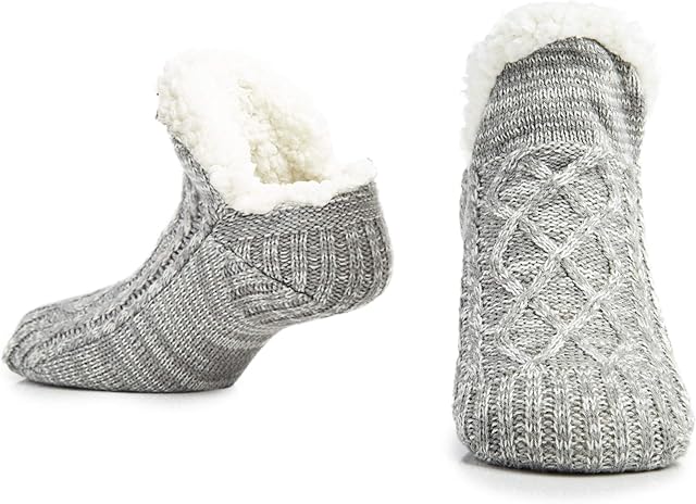 CityComfort Women Slipper Socks, Fluffy And Warm Fleece Lined Anti Slip Socks
