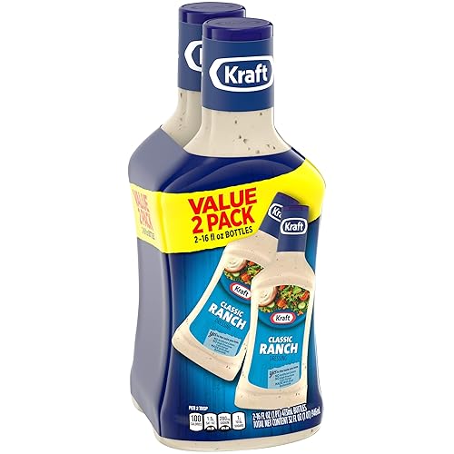 Miniatura 28 de Kraft Ranch - Aderezo para ensalada, 128 onzas líquidas (paquete de 1) - El embalaje puede variar