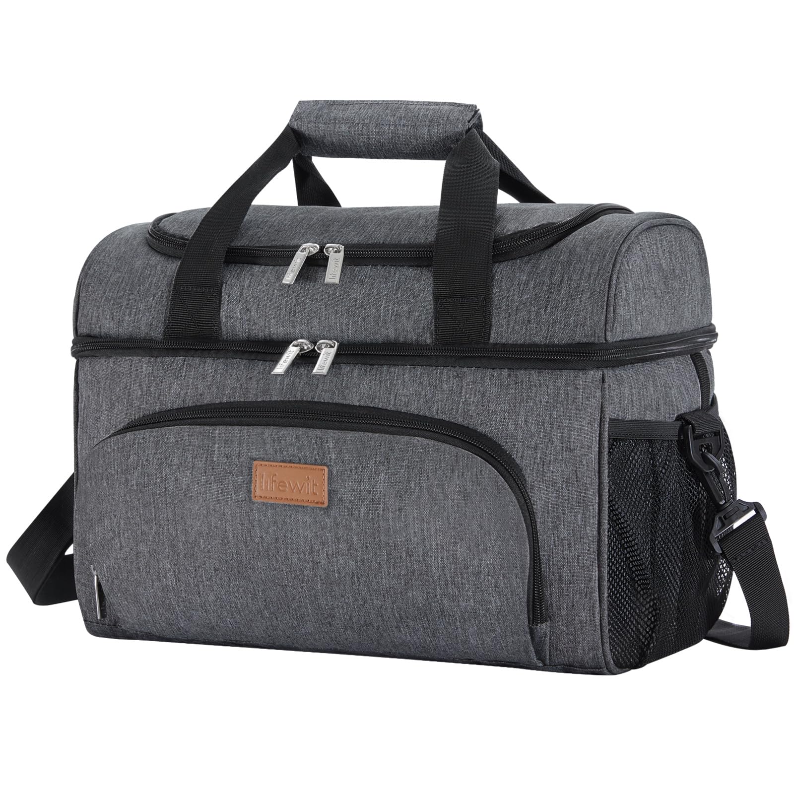 Lifewit Insulated Cooler Bag, Large Leakproof Beach Cooler, Lightweight Portable Double Layer Soft-Sided Travel Ice Chest