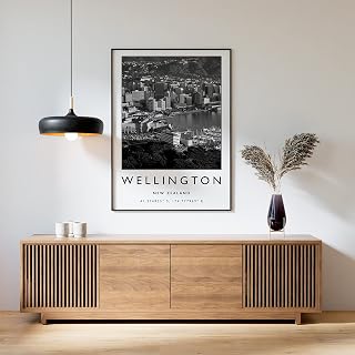 Wellington Travel Print, Wellington New Zealand Travel Poster, New Zealand Travel Print, Travel Art, Travel Poster, Art Gift,
