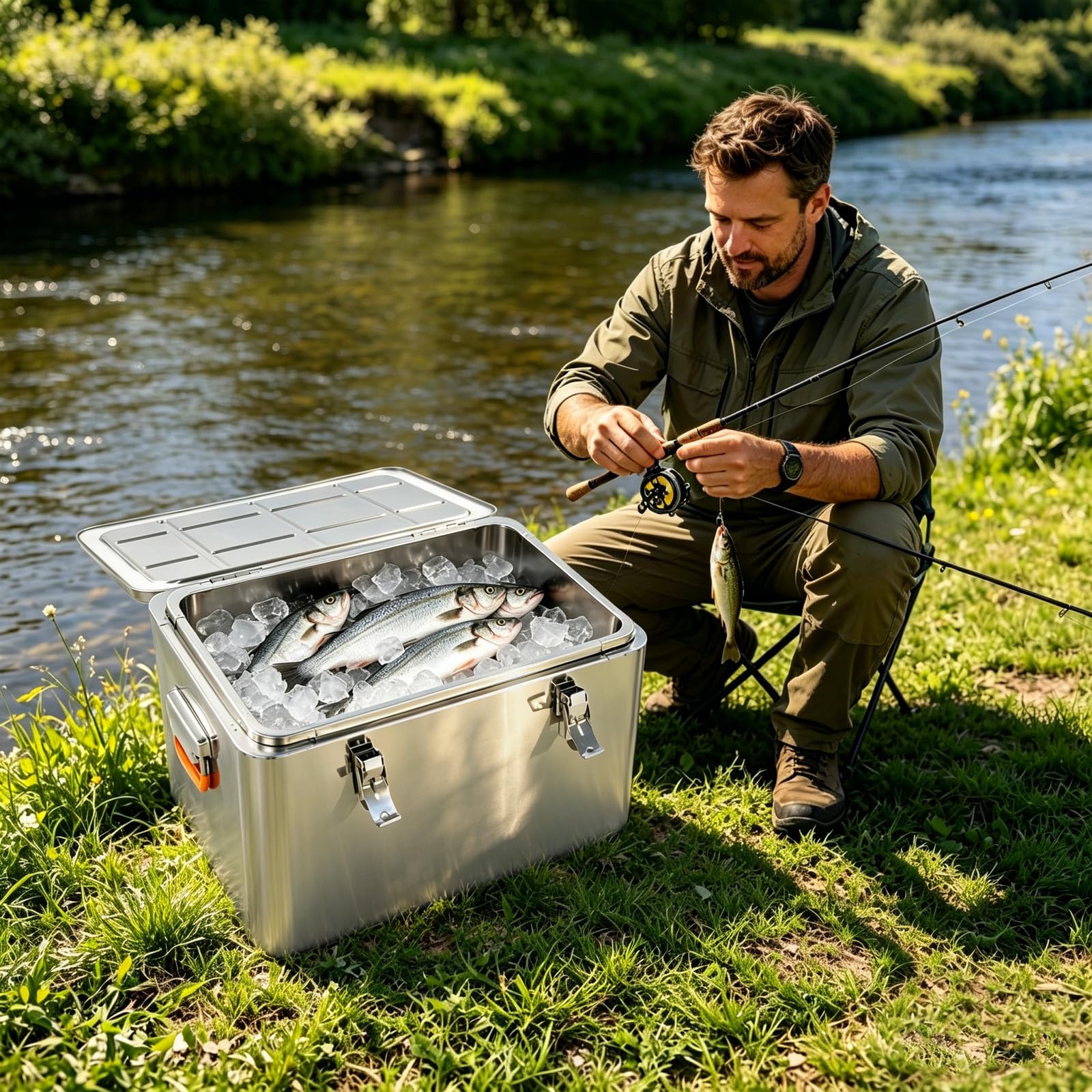 Pojemnik na lód 40 l/65 l, bez prądu, na kemping i catering
